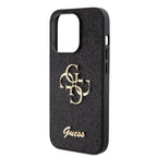 GUESS PU CASE FIXED GLITTER WITH BIG 4G METAL LOGO
