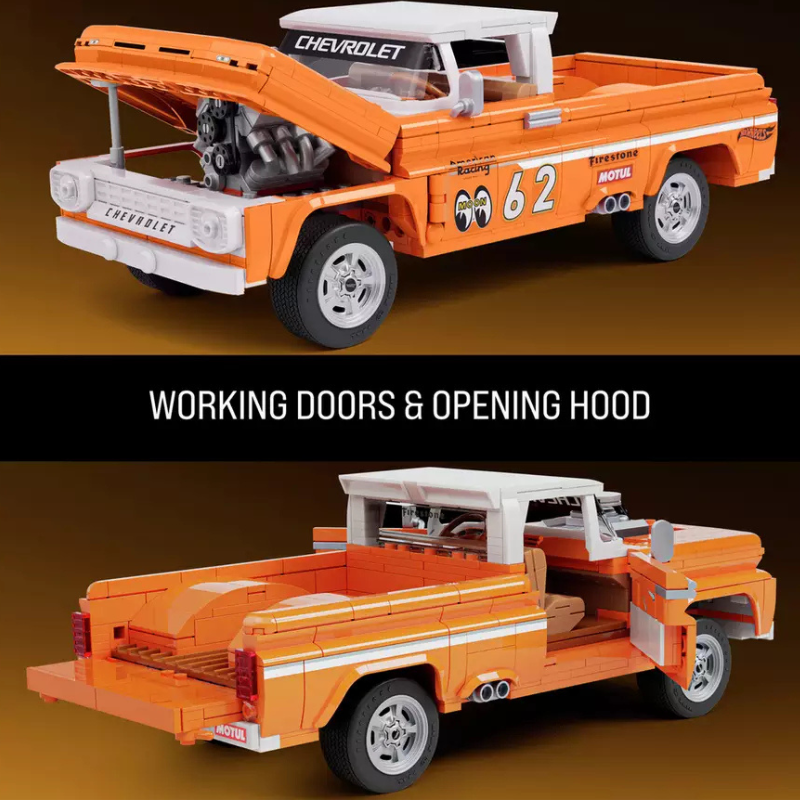 Brick Shop Hot Wheels - Speed Series: Building Set Custom ’62 Chevy Pickup