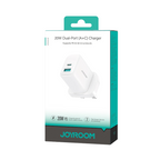 JOYROOM JR-TCF21 20W Dual-Port (A + C) Charger - White (EU)