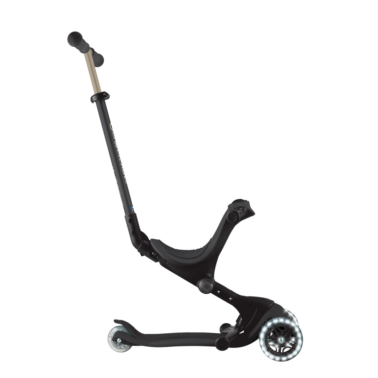 Globber Go Up Deluxe LED 360 Scooter Black
