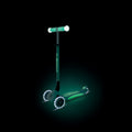 Globber Elite Glow Lights Dark Mint