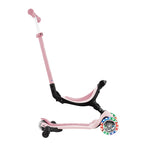 Globber Go Up Active Lights 360° (White LED Wheels) – Pastel Pink