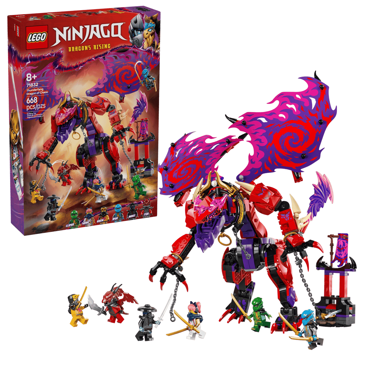 Thunderfang Dragon of Chaos- 668 Pcs