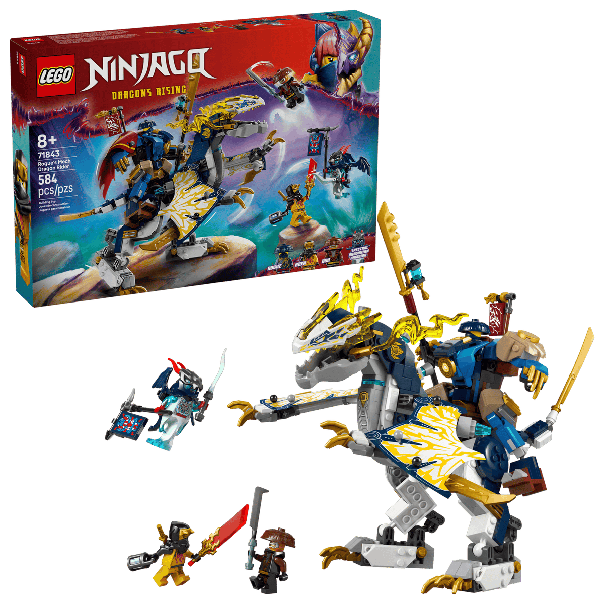 Rogue's Mech Dragon Rider- 584 Pcs