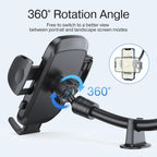 JOYROOM JR-ZS259 Mechanical Car Holder(Long Arm Sucker) - Black