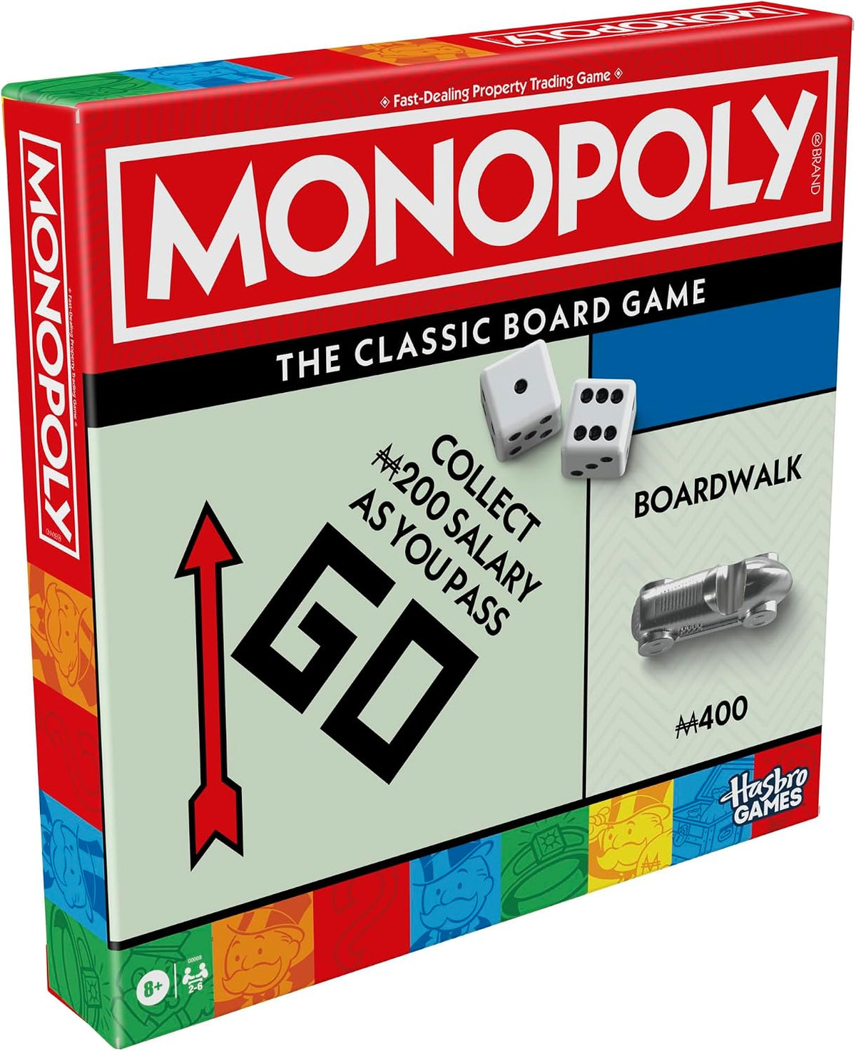 Monopoly Classic Game with Storage tray