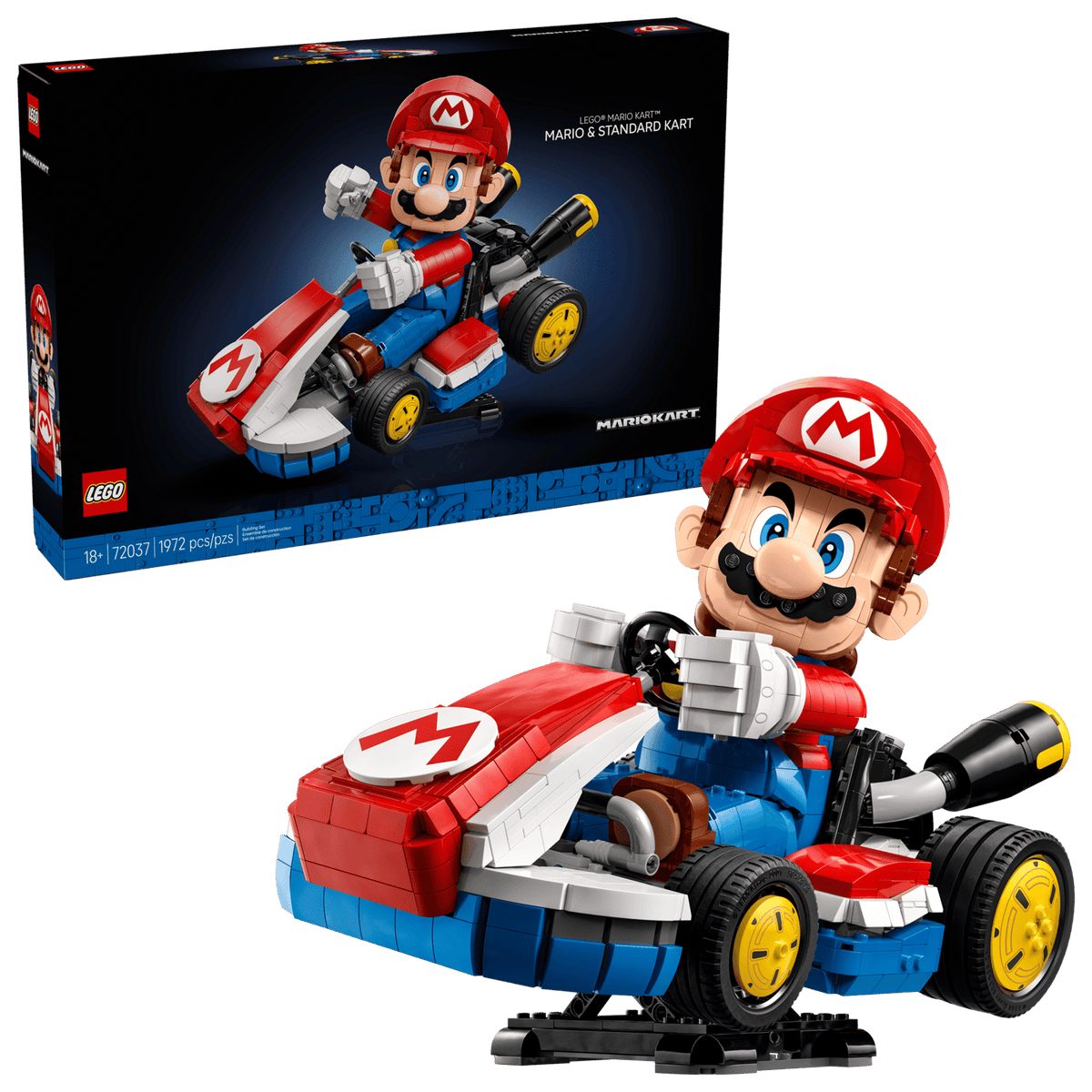 Mario Kart - Mario & Standard Kart- 1972 Pcs