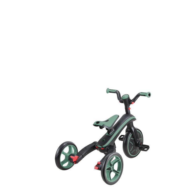 Globber Explorer Trike Foldable 4 In 1 Olive