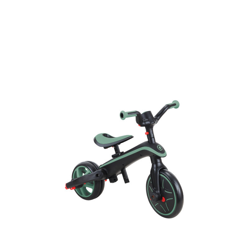 Globber Explorer Trike Foldable 4 In 1 Olive