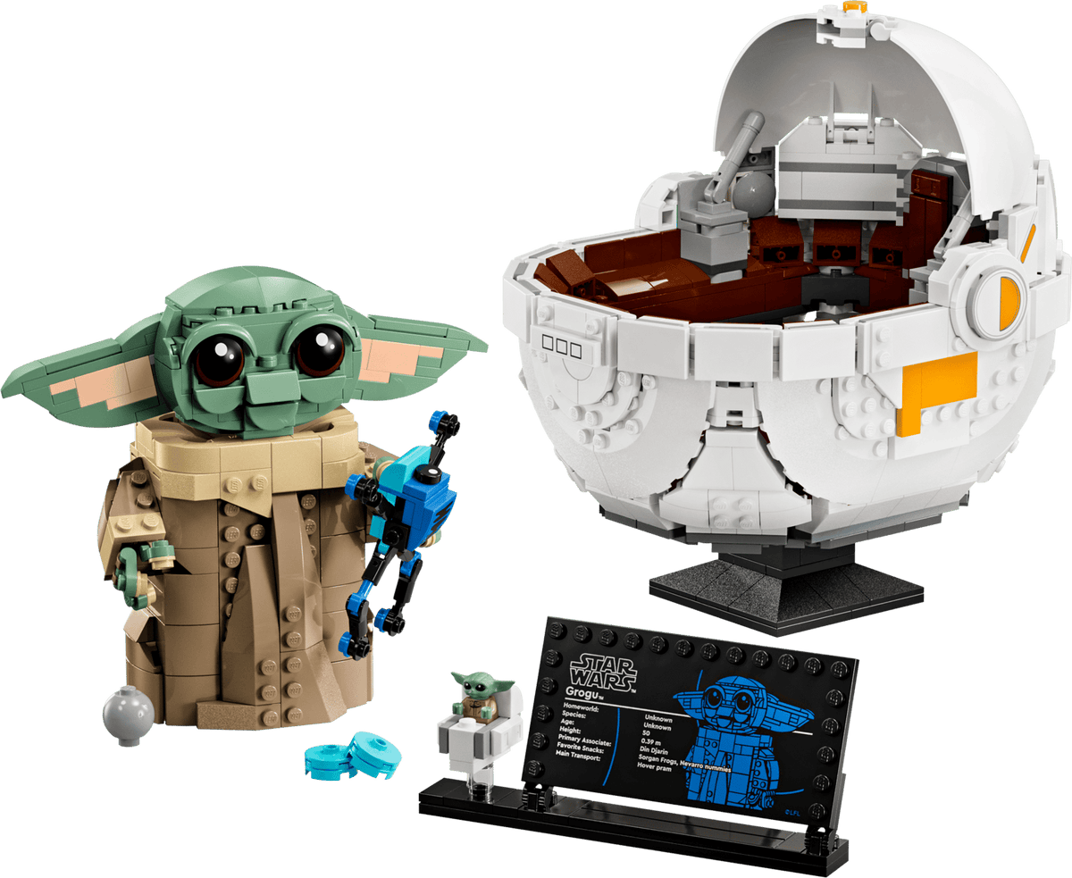 Grogu with Hover Pram- 1048 Pcs
