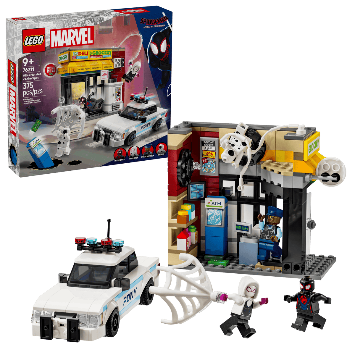 LEGO Marvel Spider-Verse: Miles Morales vs. The Spot – 375 Pieces (76311)