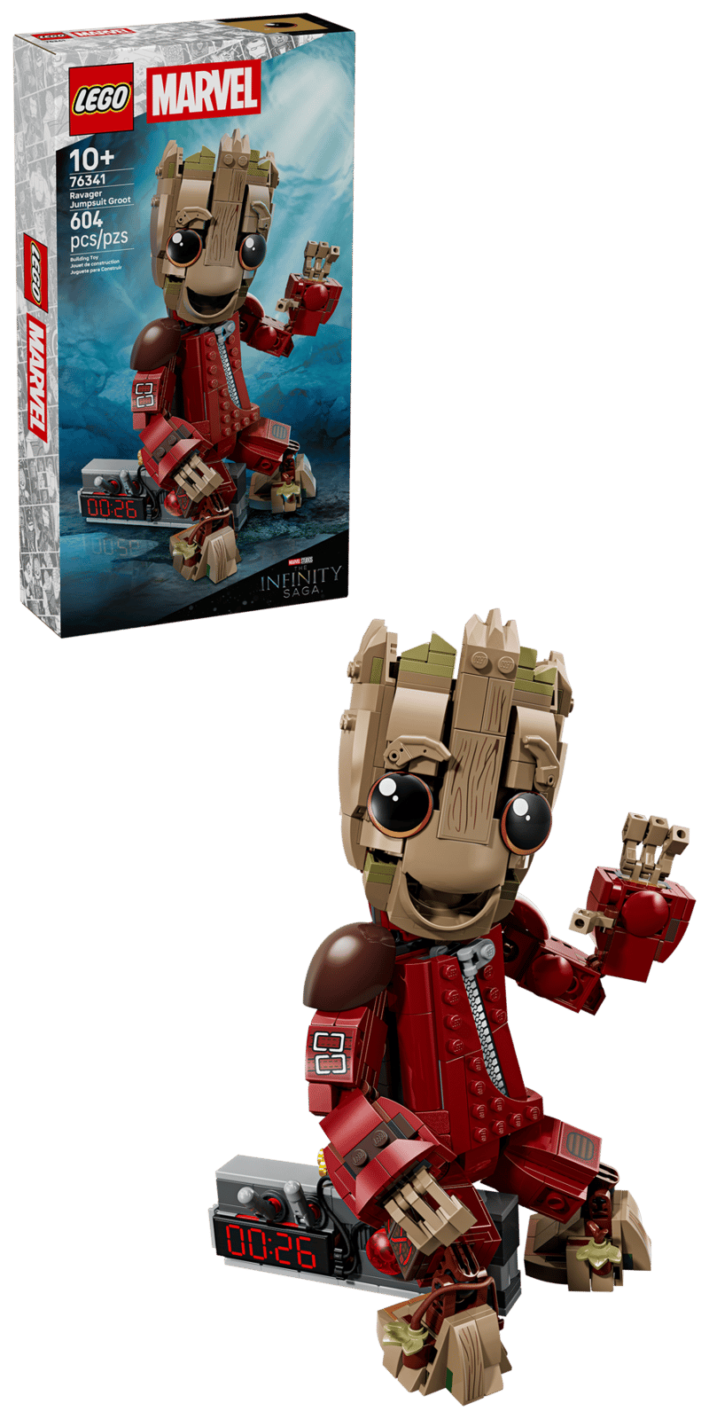 Ravager Jumpsuit Groot- 604 Pcs