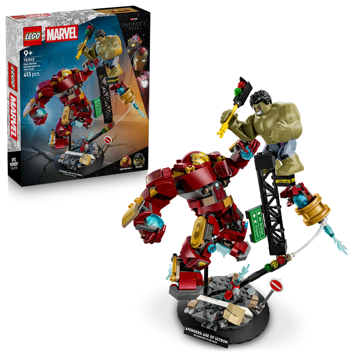 LEGO Marvel Epic Battle: Hulkbuster vs. The Hulk – 413 Pieces (76343)