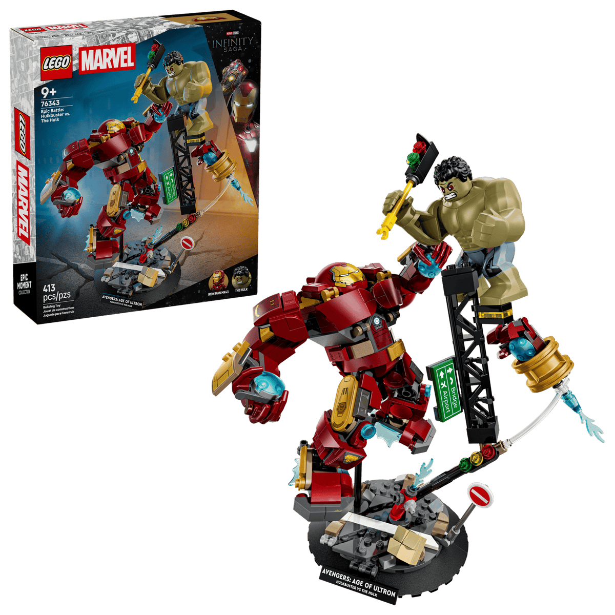 Epic Battle: Hulkbuster vs. The Hulk- 413 Pcs