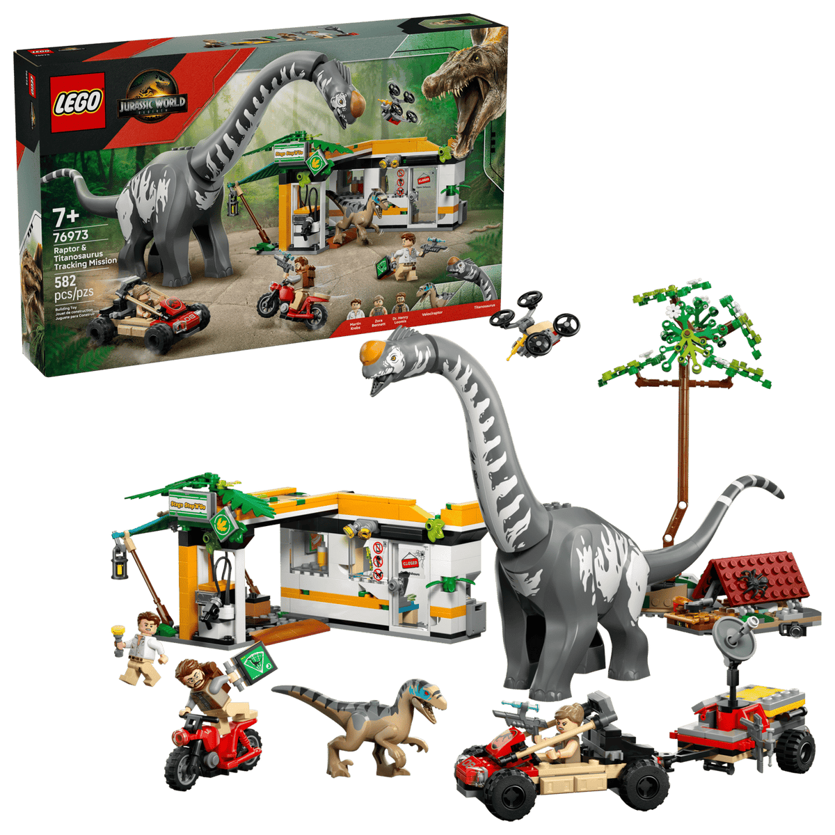 Raptor & Titanosaurus Tracking Mission- 582 Pcs