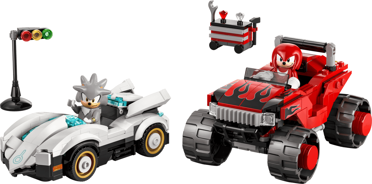 Silver's Car vs. Knuckles' Monster Truck- 378 Pcs