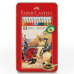 Faber Castell Classic 12-Color Pencils in Metal Tin Box