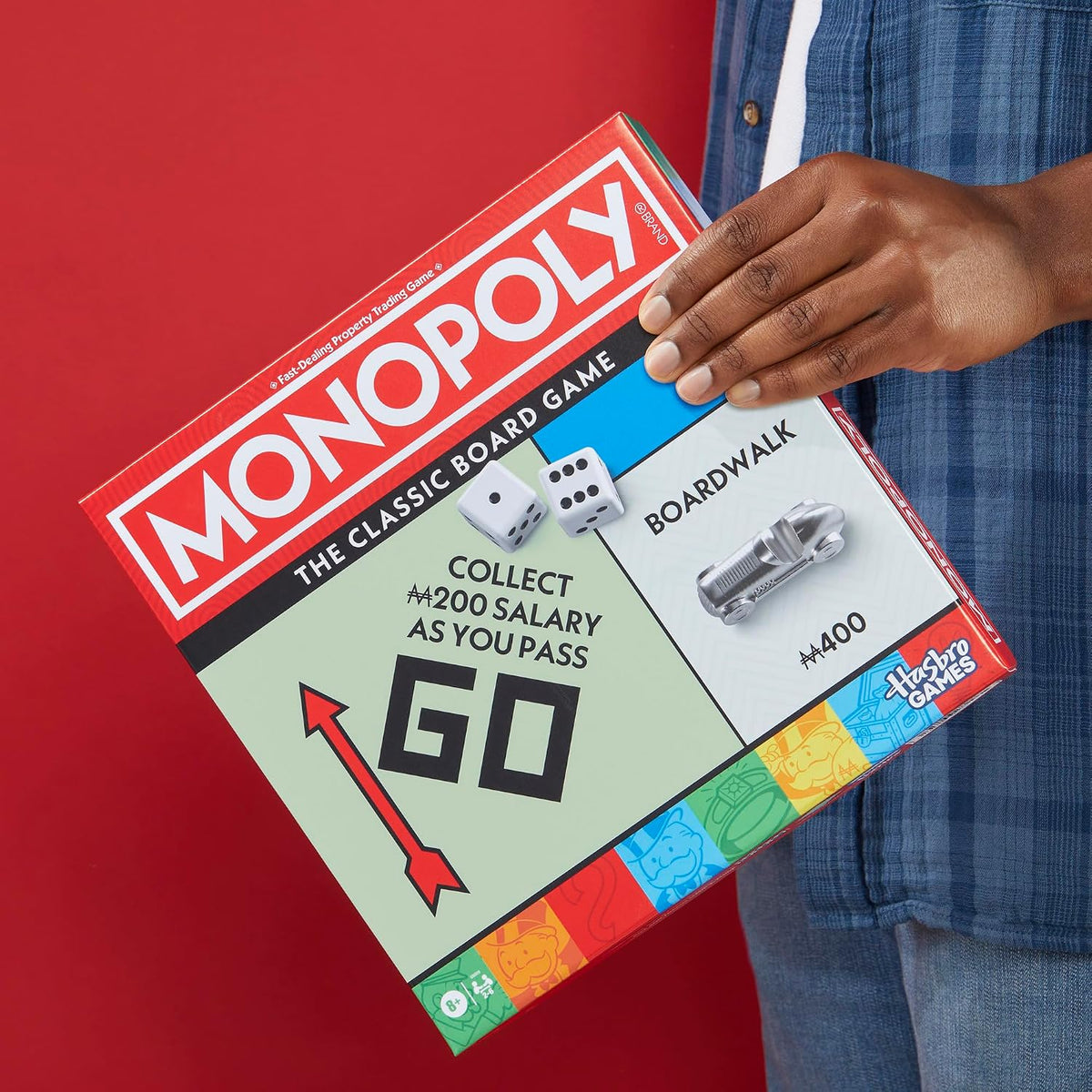 Monopoly Classic Game with Storage tray