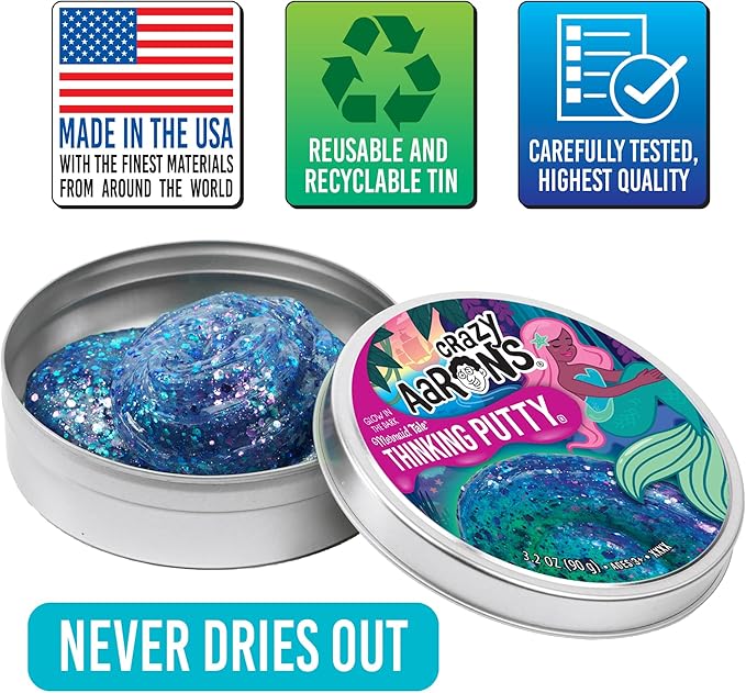 Crazy Aaron - Mermaid Tale Full Size Thinking Putty Tin