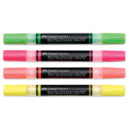 Faber-Castell Black Edition Shake and Paint Twin Acrylic Marker - Neon Colors, Set of 4