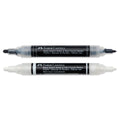 Faber-Castell Black Edition Shake and Paint Twin Acrylic Marker - Black and White, Set of 2