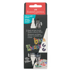 Faber-Castell Black Edition Shake and Paint Twin Acrylic Marker - Black and White, Set of 2