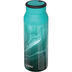 QUOKKA THERMAL SS BOTTLE WITH SILICONE HANDLE ECHO LIQUID MARBLE 690 ML