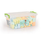 Dolu Colour Big Blocks In Plastic Box- 85 Pcs (Pastel Colors)