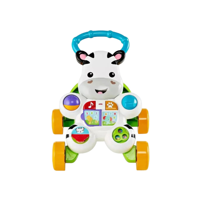 Mattel Learn with Me Zebra Walker – 2-in-1 Baby Walker & Interactive Learning Toy