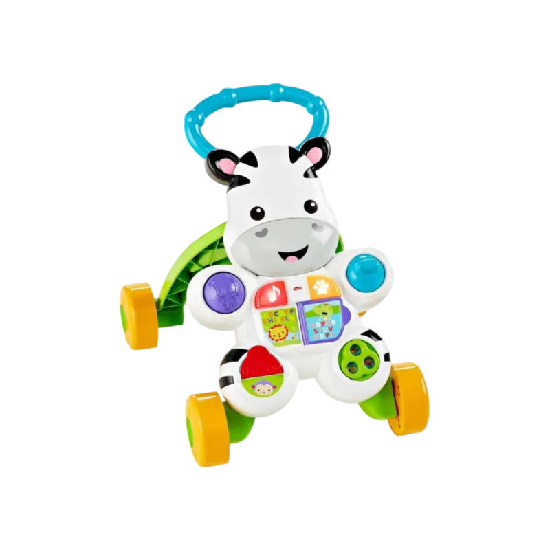 Mattel Learn with Me Zebra Walker – 2-in-1 Baby Walker & Interactive Learning Toy