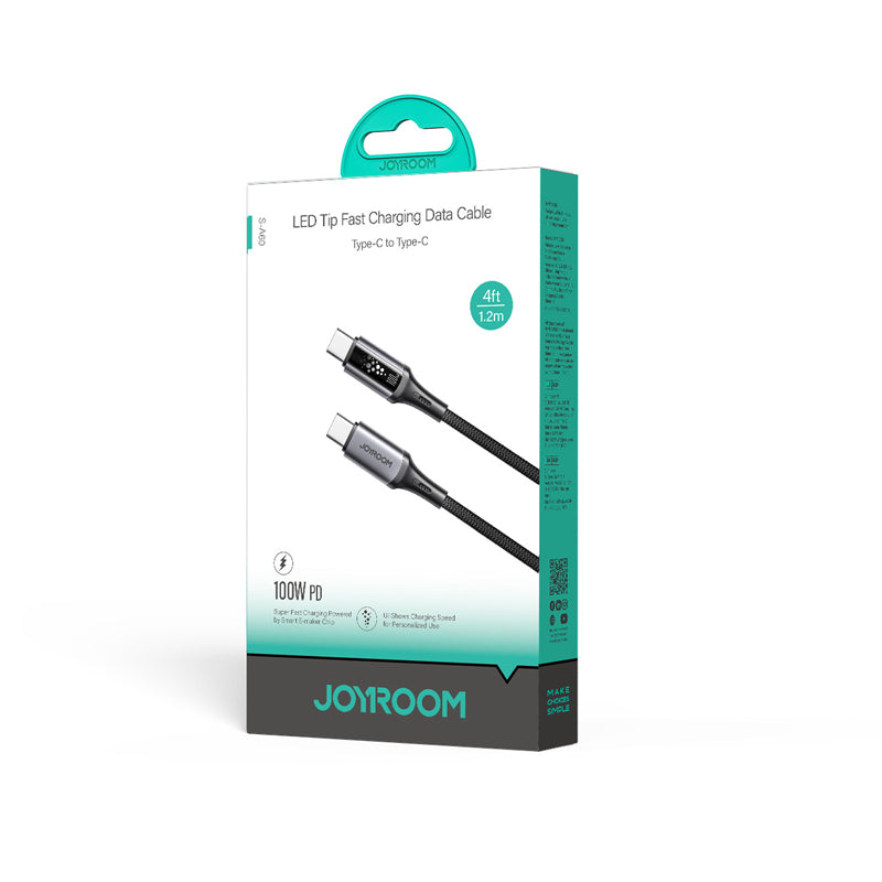 JOYROOM S-A60 Startalk Series 100W Fast Charging Data Cable (Type-C to Type-C) 1. 2m - Black