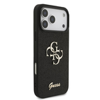 GUESS PU CASE FIXED GLITTER WITH BIG 4G METAL LOGO