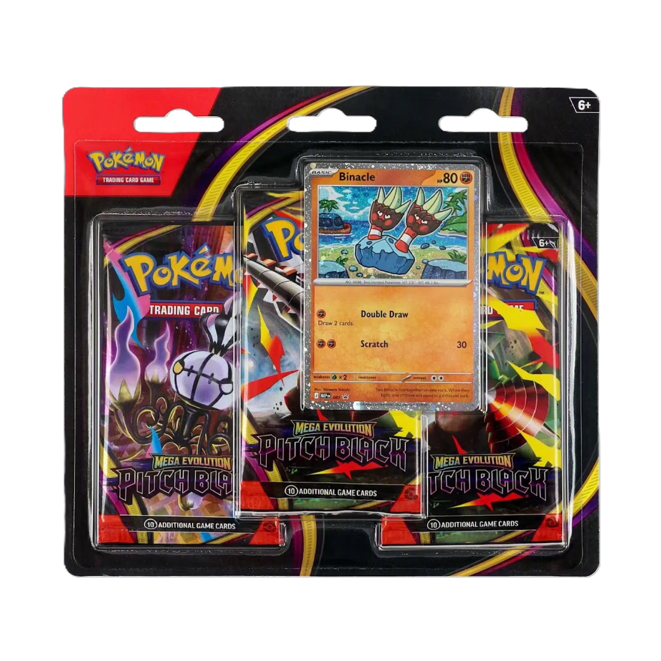 Pokemon PITCH BLACK 3-PACK BLISTER