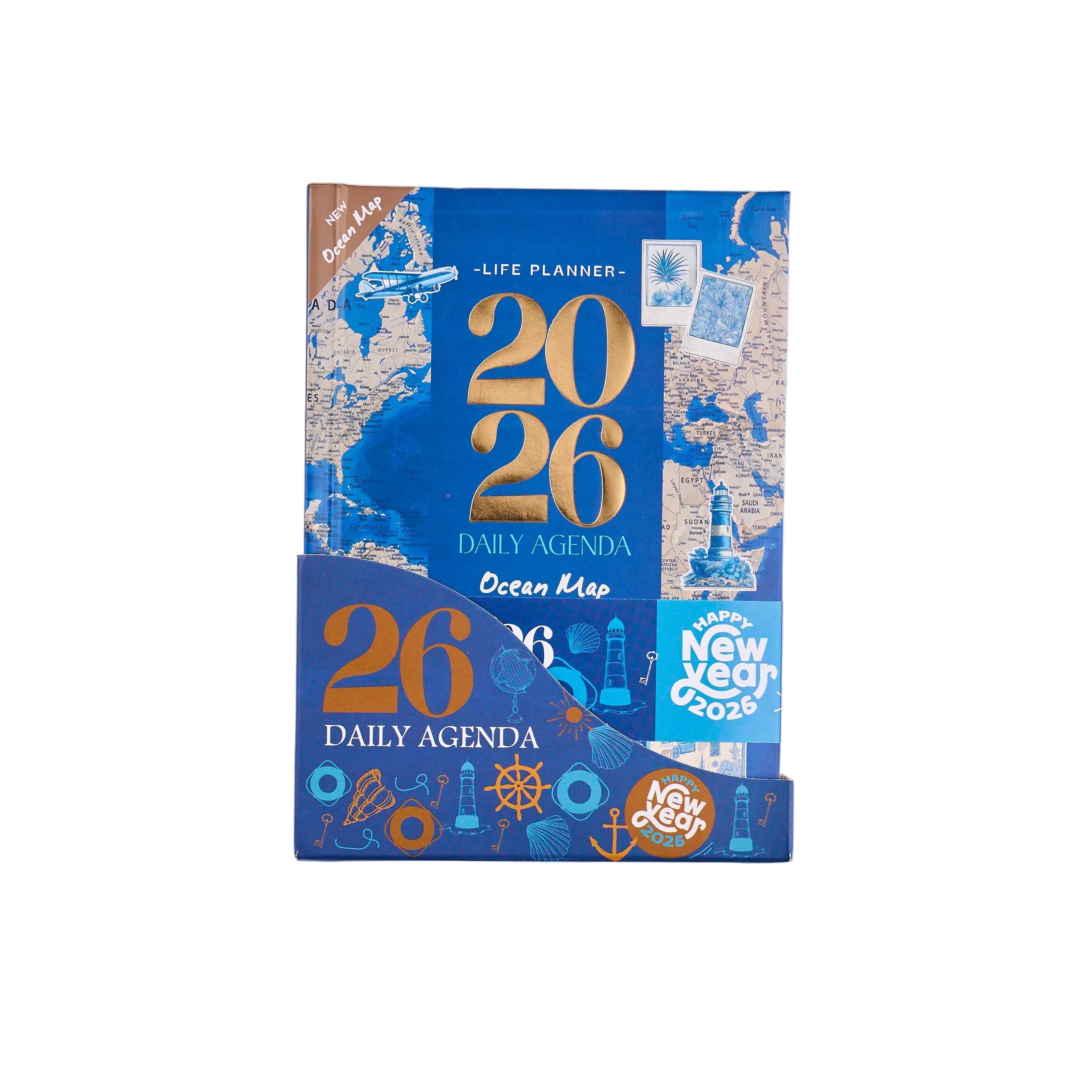 2026 Daily Agenda - Ocean Map