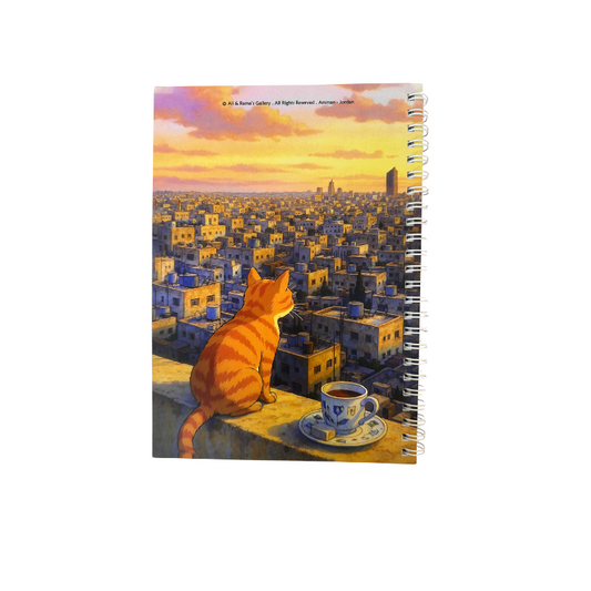 Ali and Rama Gallery - Orange Cat Notebook