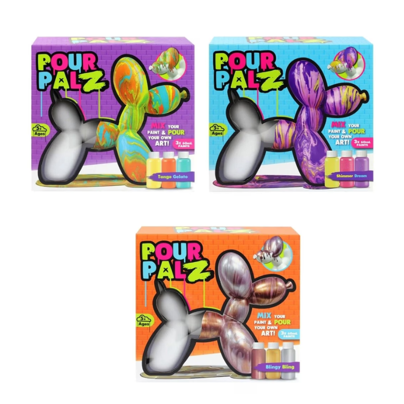 Pour Palz - Balloon Dog Painting Kit Assortment
