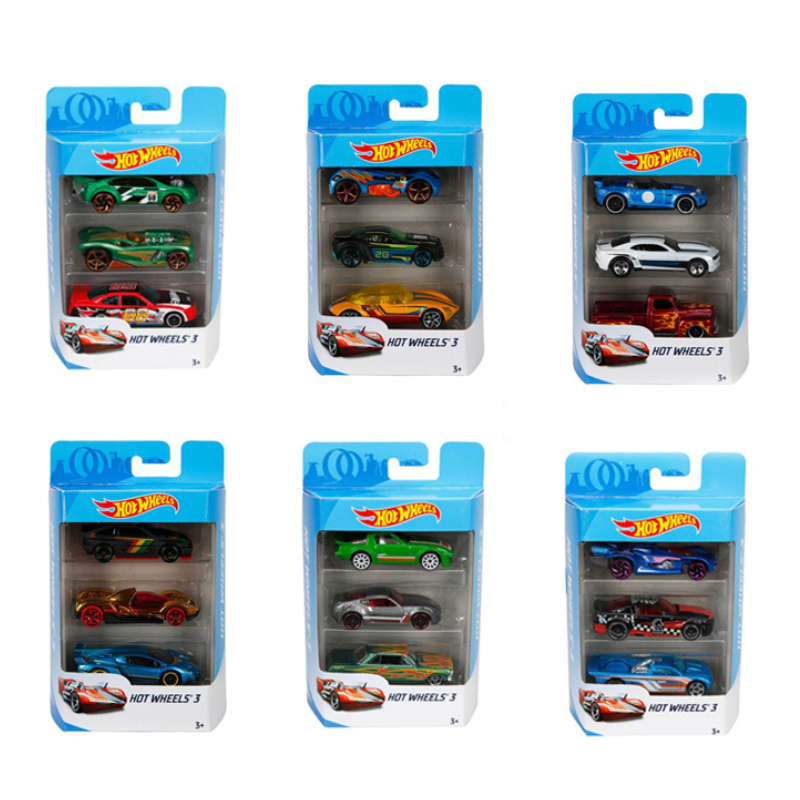 Hot Wheels - 1:64 Basic Cars (3 Pack) Assortment