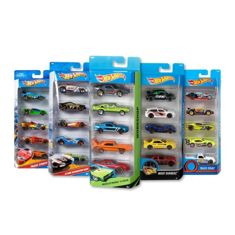 Hot Wheels - 1:64 Basic Cars (5 Pack) Assortment