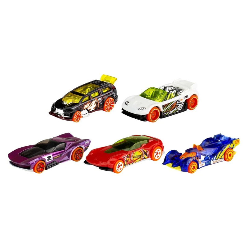 Hot Wheels - 1:64 Basic Cars (5 Pack) Assortment