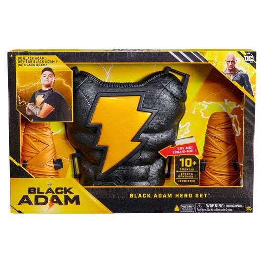 Spin Master - DC Adam Black | Black Adam Hero Set Deluxe Roleplay
