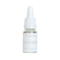 Bottle of Candelduccs Lavender essential oil with dropper on a white background