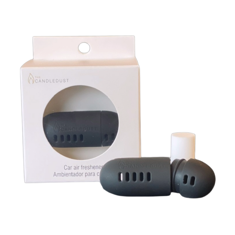 Car air freshener with packaging on a white background