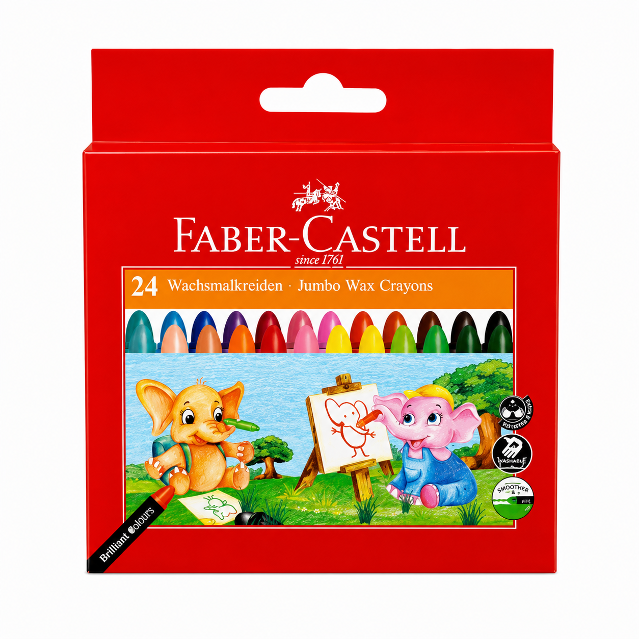 Faber Castell Jumbo Wax Crayons of 24