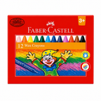 Faber - Castell 75Mm Wax Crayons (Pack of 12)