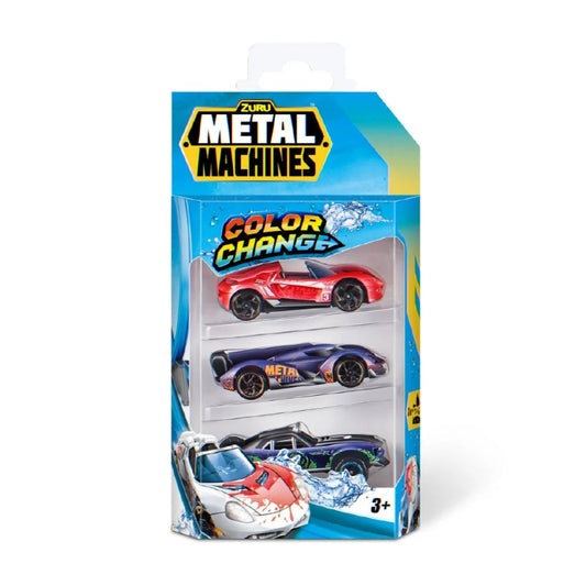 ZURU - Metal Machines | Series 4 Color Changing Cars (3 Pack)
