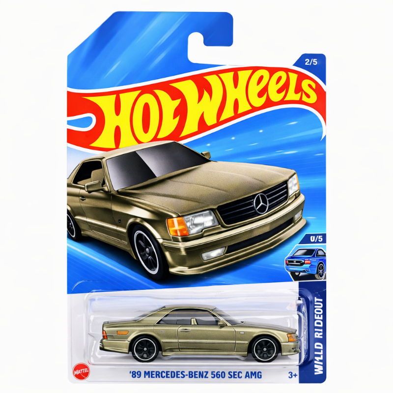 Hot Wheels - ´89 Mercedes-Benz 560 SEC AMG - Wild Widebody 2/5 - JBB11 - Pearl Slate Grey Metallic - Mattel 2025-1:64