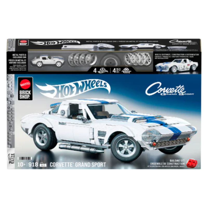 Brick Shop Hot Wheels - Speed Series: Building Set Custom Corvette Grand Sport