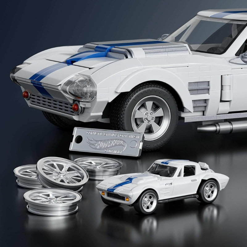 Brick Shop Hot Wheels - Speed Series: Building Set Custom Corvette Grand Sport