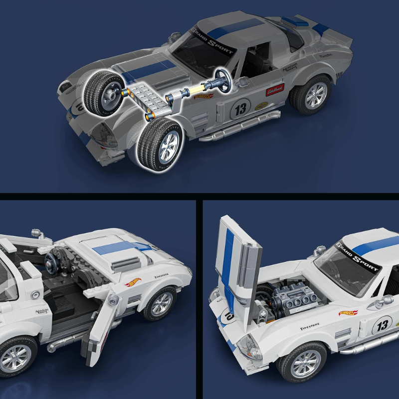 Brick Shop Hot Wheels - Speed Series: Building Set Custom Corvette Grand Sport