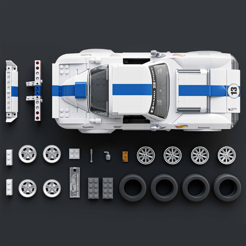 Brick Shop Hot Wheels - Speed Series: Building Set Custom Corvette Grand Sport